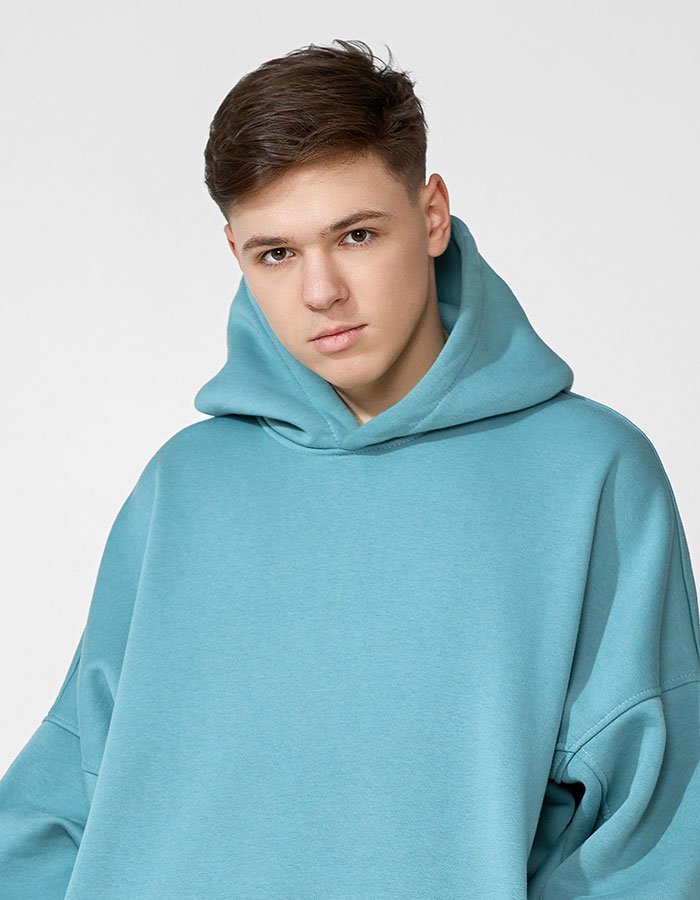 Man’s Bluish Hoodie