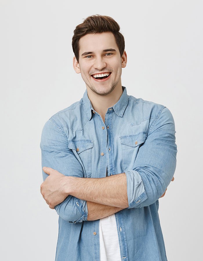 Tinted Jeans Shirt With Buttons